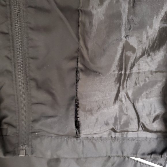 Reebok SAN FRANCISCO 49ERS Windbreaker Jacket XL Black Gray White Y2K Light SI - Picture 7 of 13